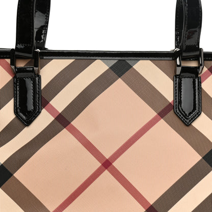 Burberry Supernova Check Regent Tote Black 11 of 15