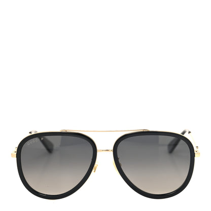 Gucci Metal Aviator Sunglasses GG0062S Black 2 of 8