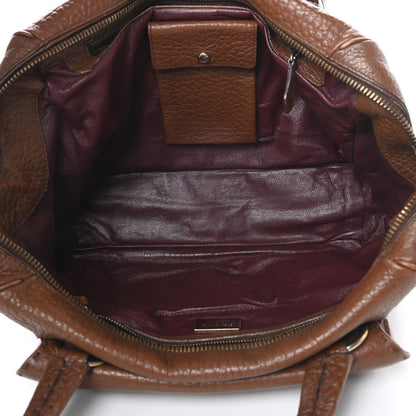 Prada Vitello Daino Pocket Shoulder Bag Bruciato 5 of 21