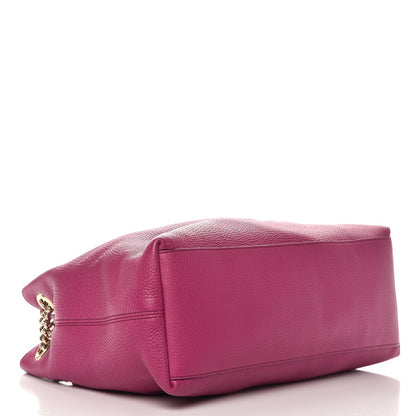 Gucci Cellarius Calfskin Medium Soho Chain Shoulder Bag Bright Bouganville 4 of 14