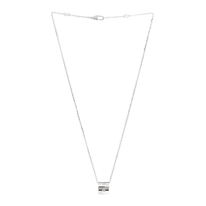 Gucci 18K White Gold Diamond Icon Twirl Pendant Necklace 3 of 4