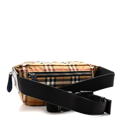 Burberry Nylon Vintage Check Medium Sonny Bum Bag Archive Beige Black 3 of 10