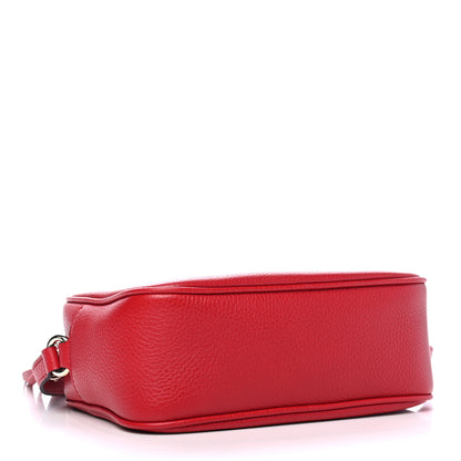 Gucci Pebbled Calfskin Small Soho Disco Bag Tabasco Red 3 of 4