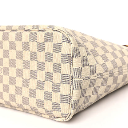 Louis Vuitton Damier Azur Neo Neverfull MM Rose Ballerine 10 of 13