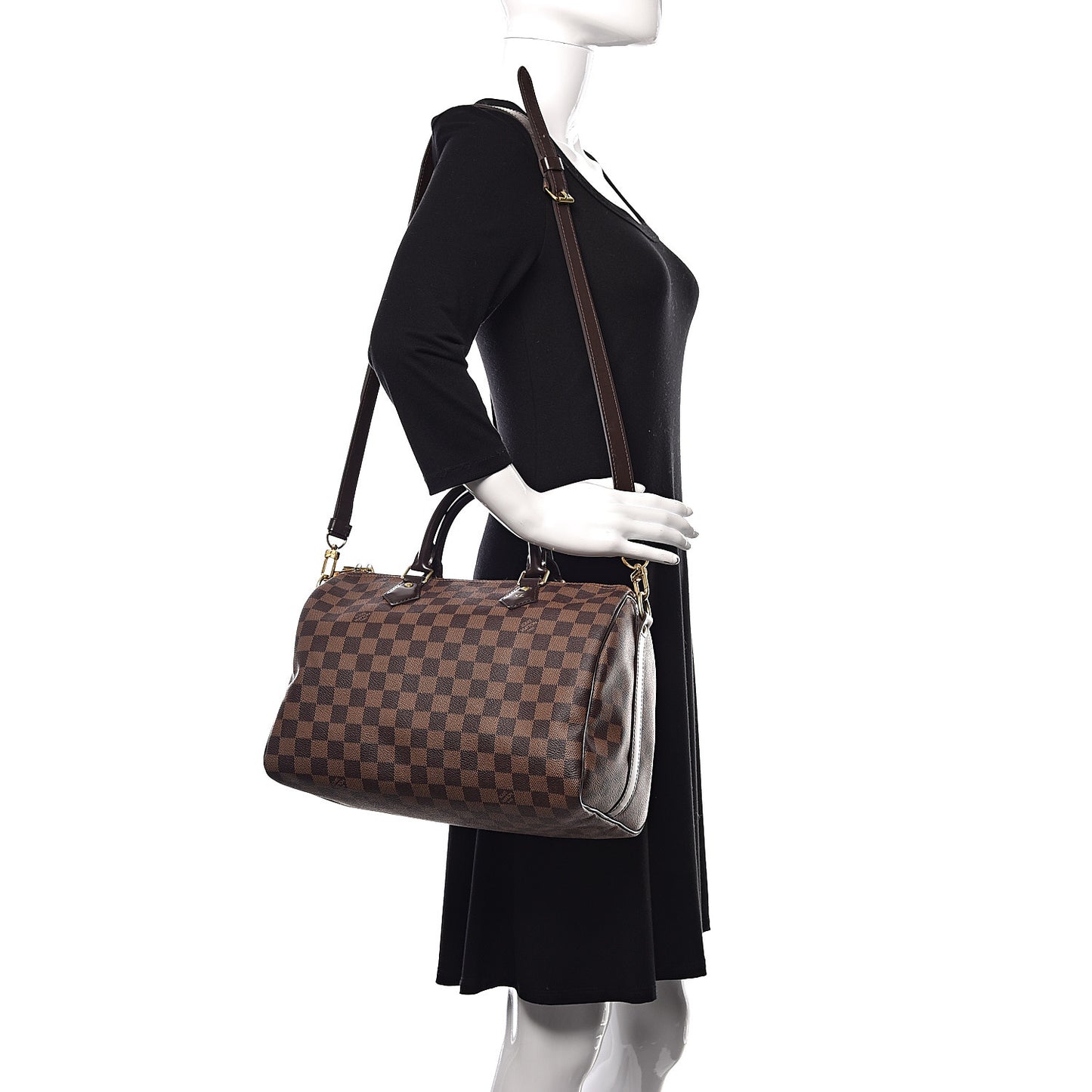 Damier Ebene Speedy Bandouliere 30