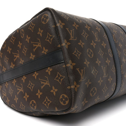 Louis Vuitton Monogram Macassar Keepall Bandouliere 45 8 of 10