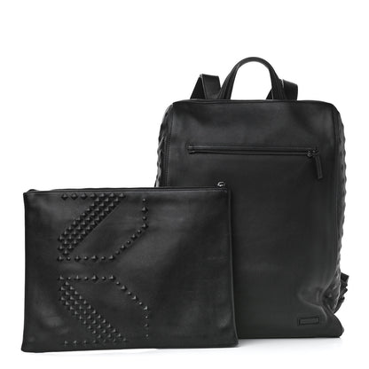 MCM Calfskin Embossed Medium M Moment Backpack Black 1 of 16
