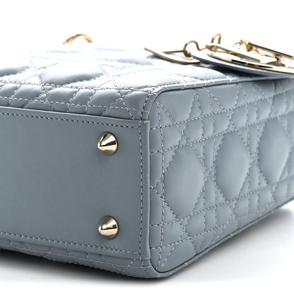 Christian Dior Lambskin Cannage Small My ABCDior Lady Dior Cloud Blue 8 of 8