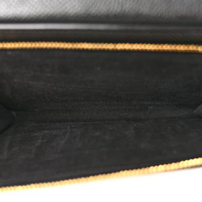 Christian Dior Grained Calfskin Caro Double Pouch Black 6 of 12