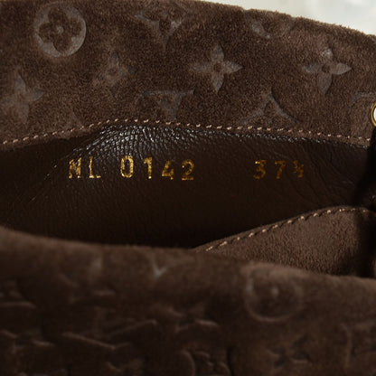Louis Vuitton Suede Fauvist Low Boots 37.5 Brown 6 of 8