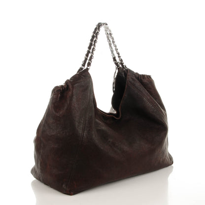 Chanel Distressed Caviar XL Coco Cabas Brown 3 of 7