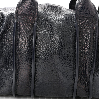 Alexander Wang Pebbled Lambskin Rocco Nickel Hardware Dark Blue 10 of 23