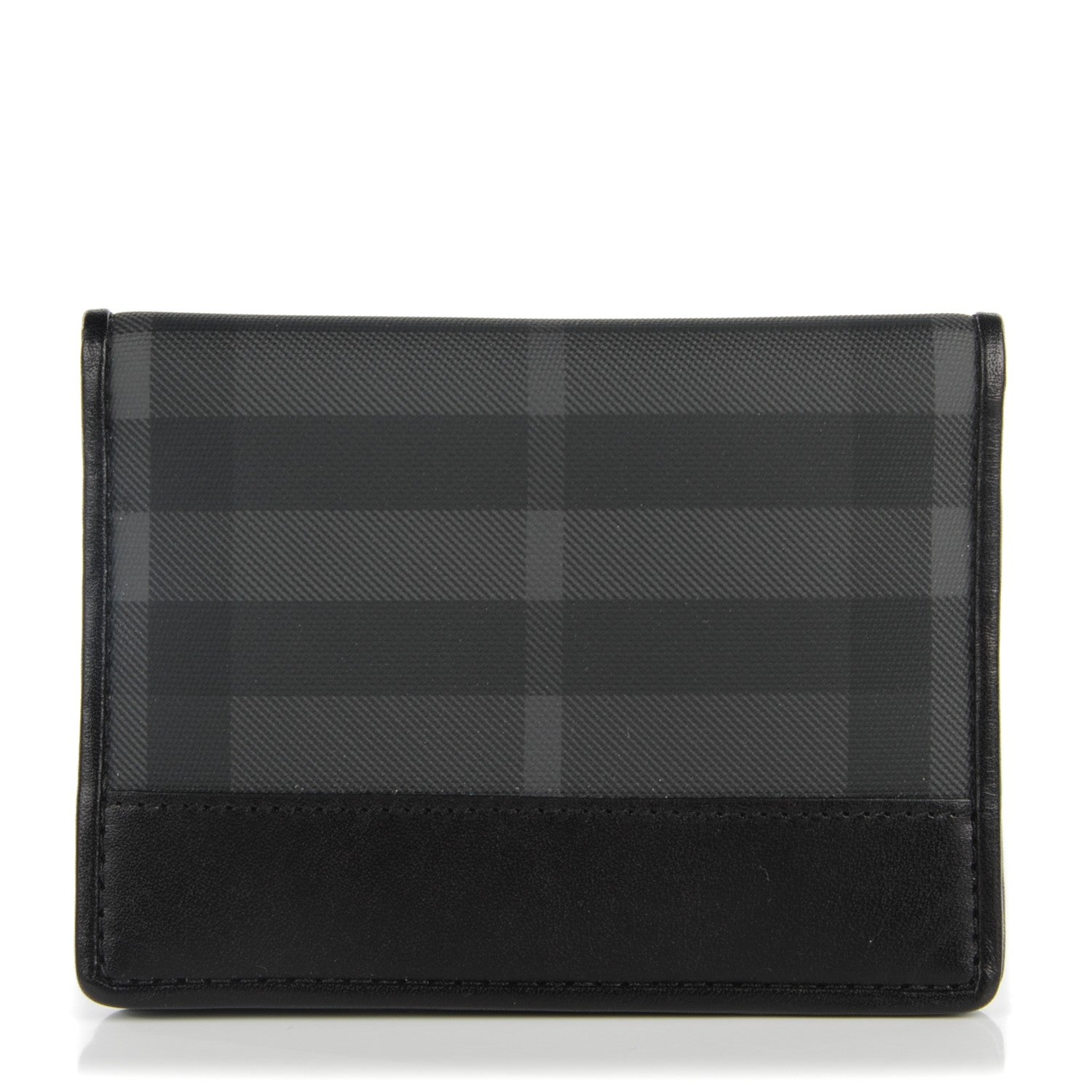 Burberry London Check Bi-Fold Mens Wallet Charcoal Black 1 of 7