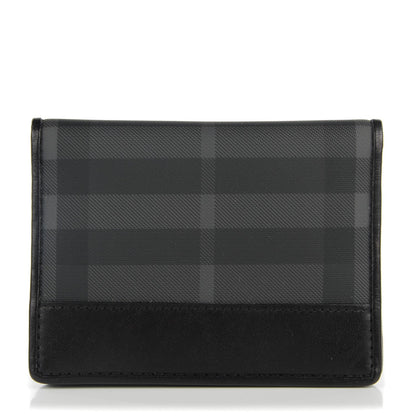 Burberry London Check Bi-Fold Mens Wallet Charcoal Black 1 of 7