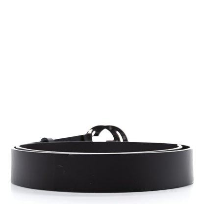 Gucci Calfskin Wood Interlocking G Belt 105 42 Brown 2 of 5