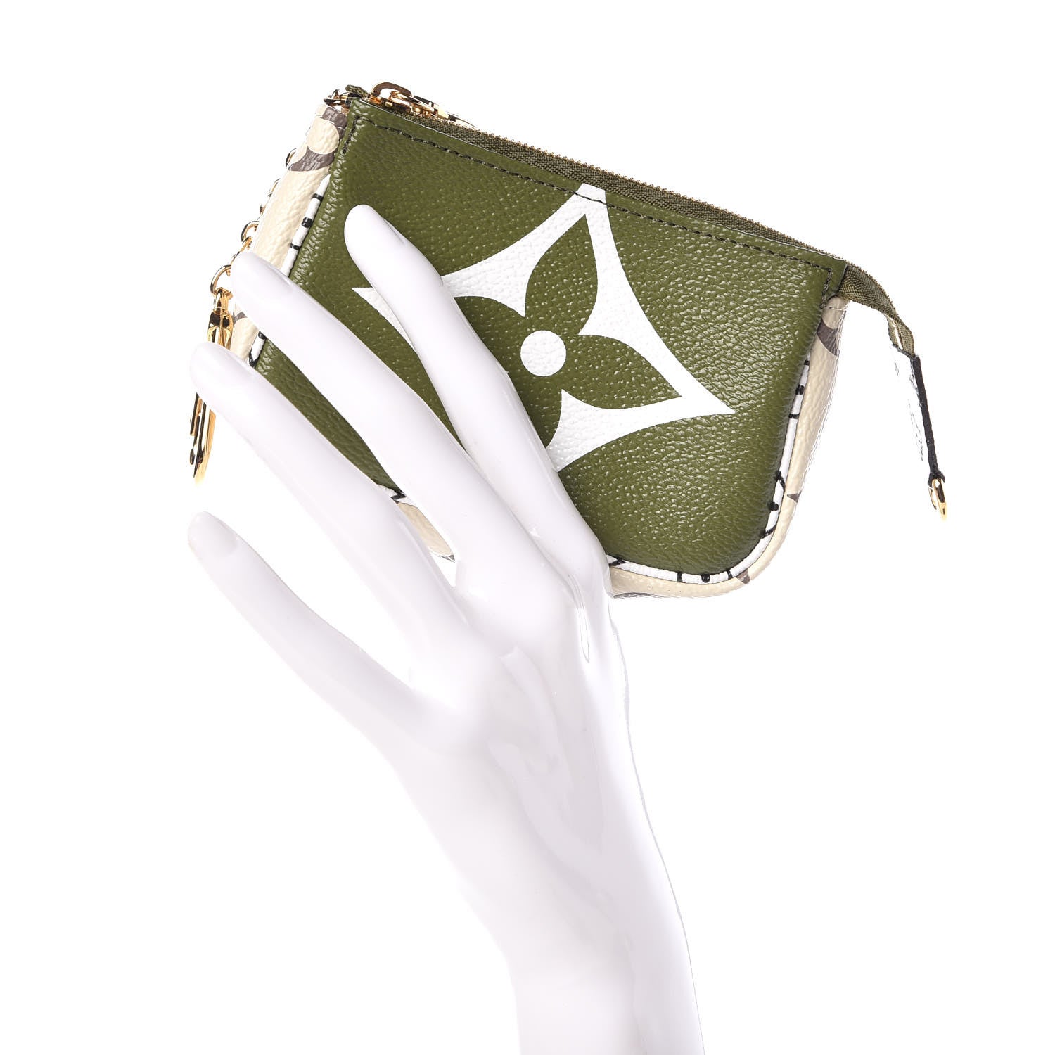 Louis Vuitton Monogram Giant Micro Pochette Accessories Kaki White 2 of 8