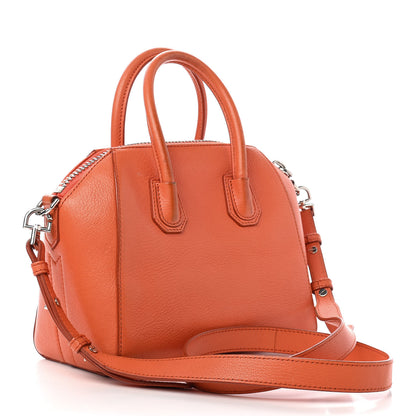 Givenchy Sugar Goatskin Mini Antigona Orange 2 of 15