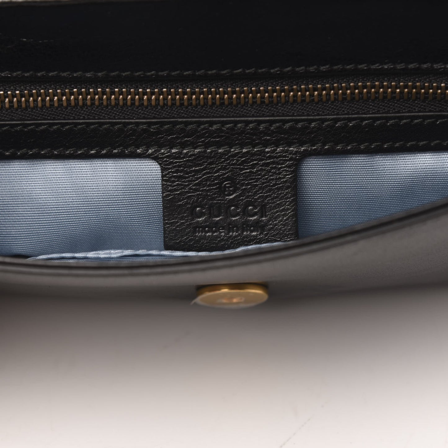 Calfskin Diagonal GG Medium Thiara Double Envelope Shoulder Bag Emerald Green Black