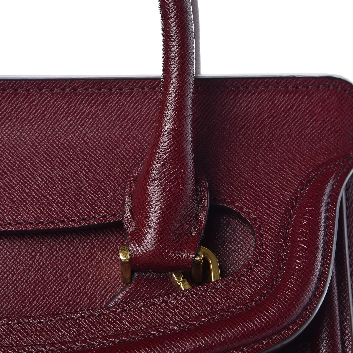 Alexander McQueen Calfskin Small Heroine Burgundy 13 of 17