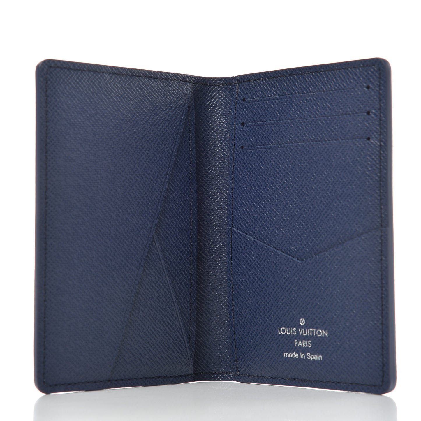 Monogram Watercolor Pocket Organizer Blue