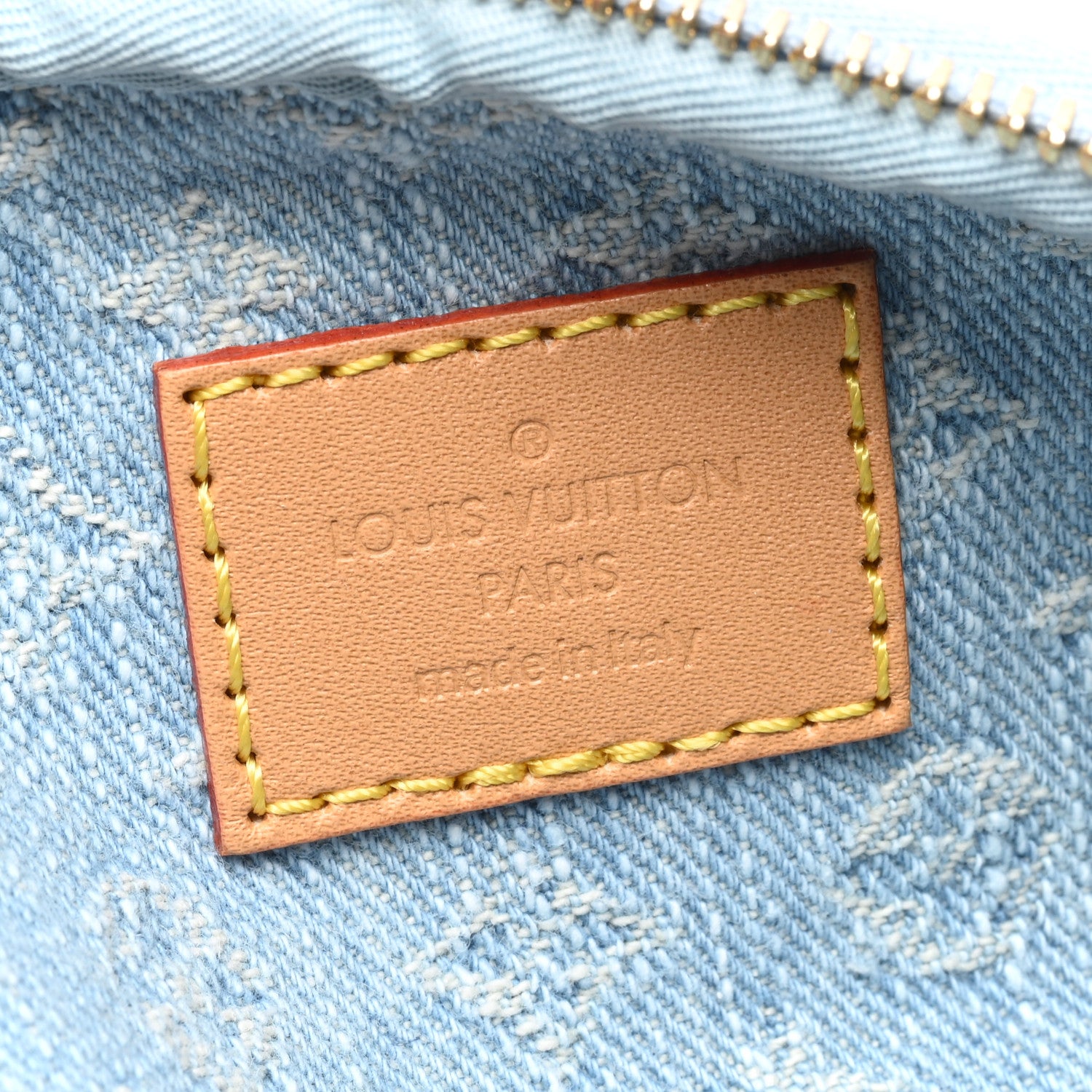 Louis Vuitton Monogram Denim Mini Bumbag Sky Blue 6 of 10