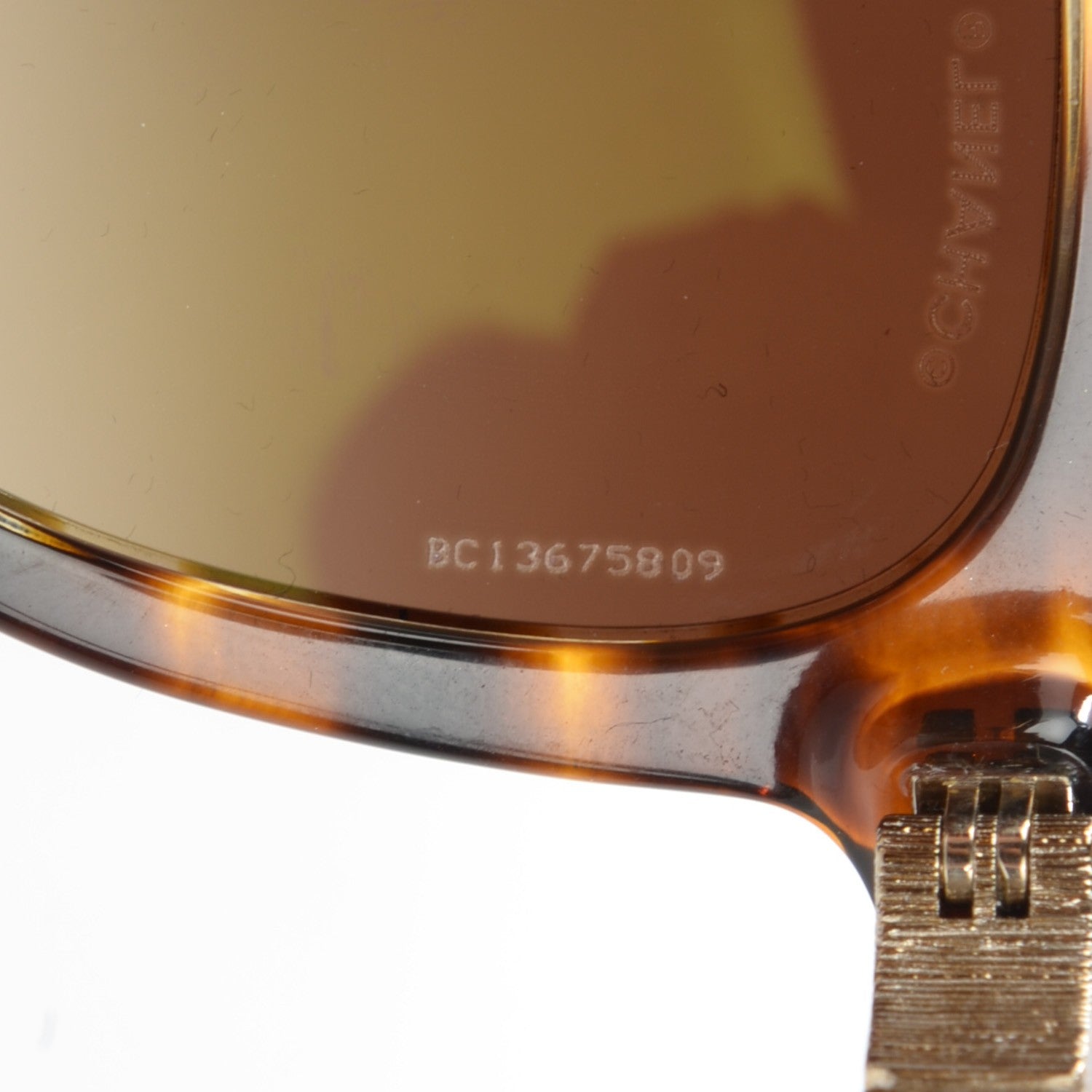 Chanel Crystal Baguette Polarized Cat Eye Sunglasses 5307-B Brown 5 of 5