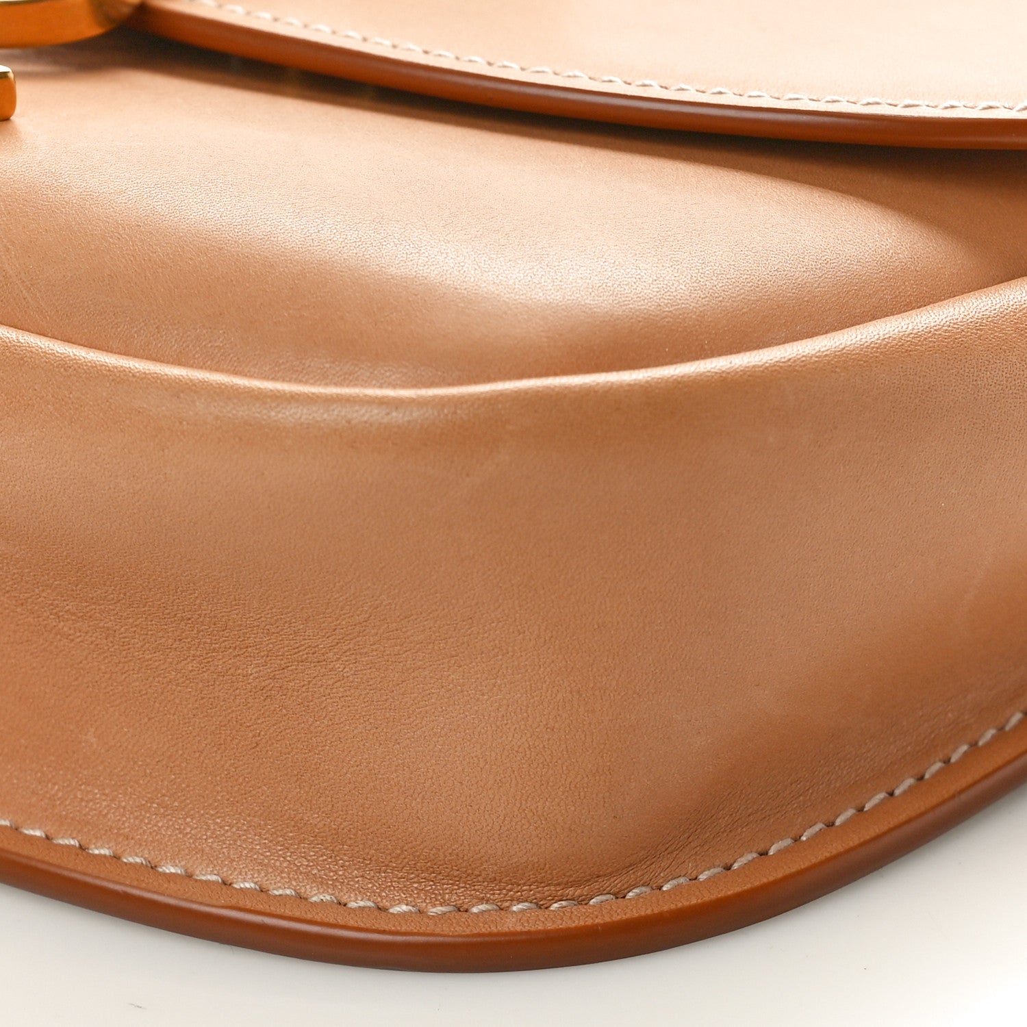 Saint Laurent Smooth Vintage Calfskin Small Kaia Satchel Brown Gold 9 of 10