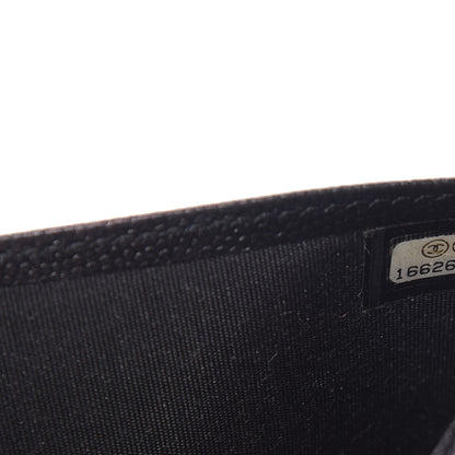 Chanel Caviar Sevruga Yen Wallet Black 8 of 12