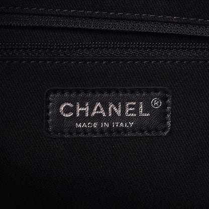 Chanel Calfskin Large Coco Eyelets Shopping Tote Black 7 of 9