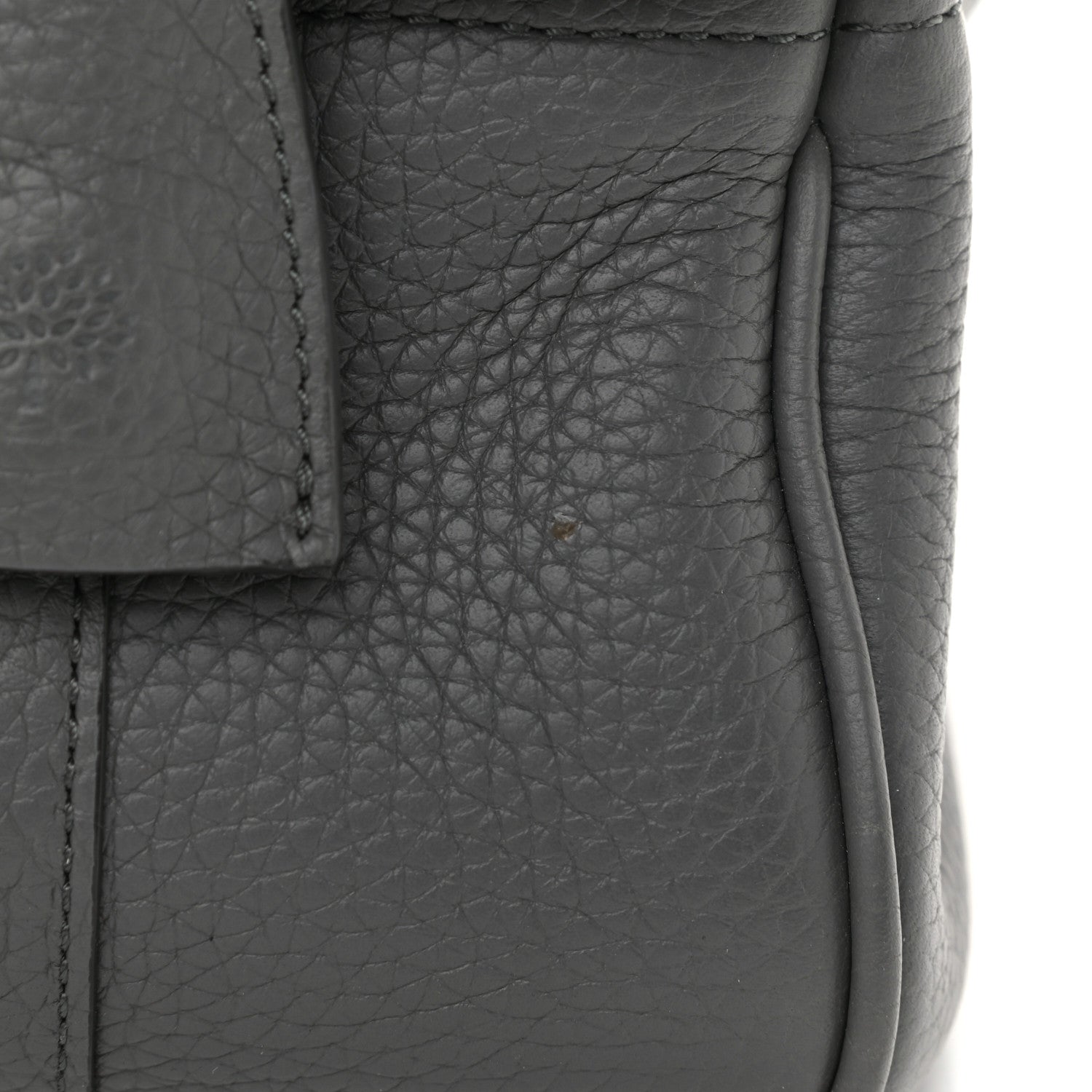 Mulberry Classic Grain Small Bayswater Satchel Mole Grey 10 of 10
