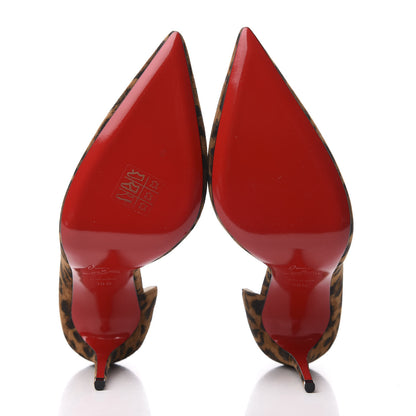 Christian Louboutin Tissu Leopardino Iriza 100 Pumps 38.5 Brown 5 of 9