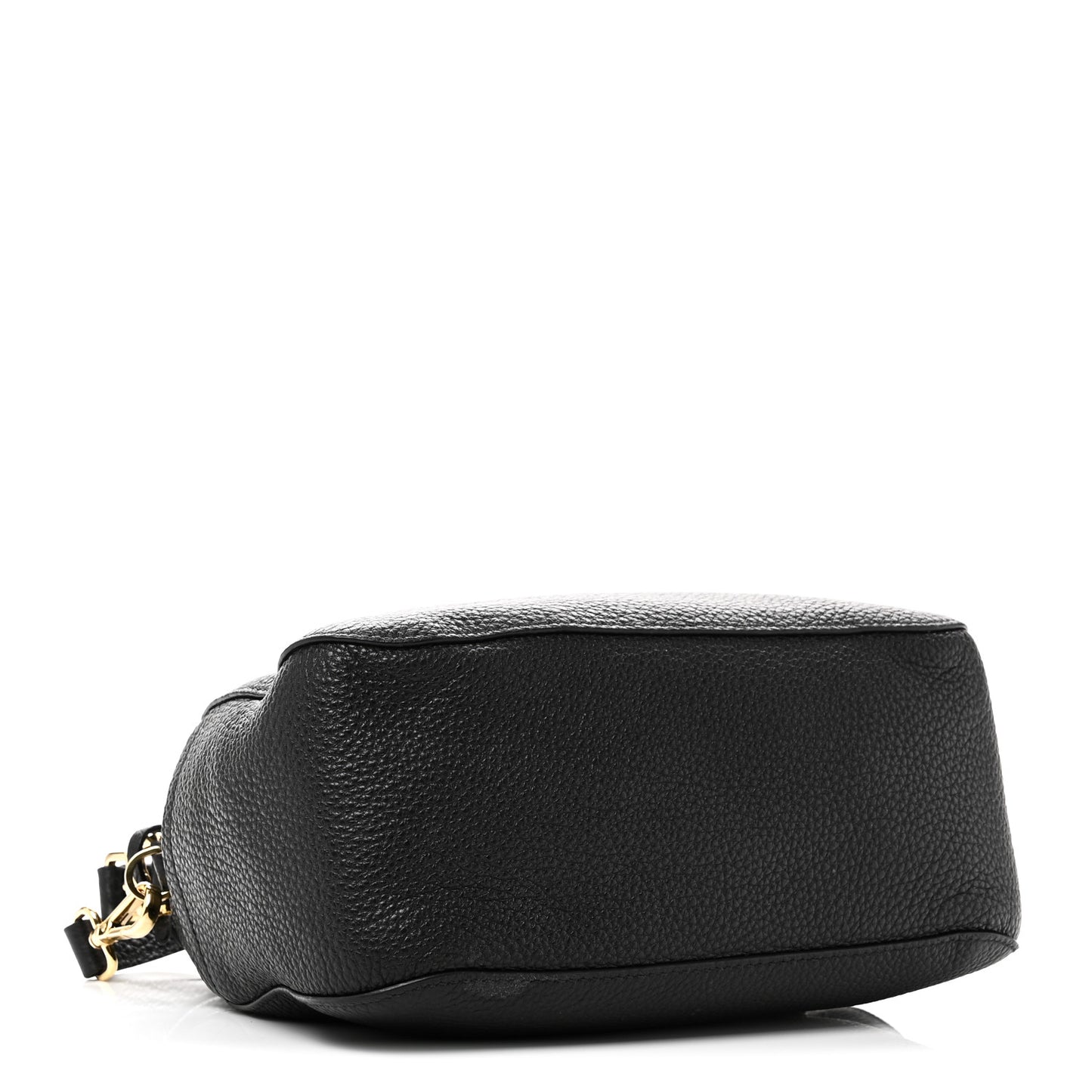 Vitello Daino Small Shoulder Bag Black