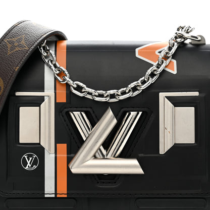 Louis Vuitton Epi Monogram Spaceship Embossed Twist Shoulder Bag PM Black 7 of 11