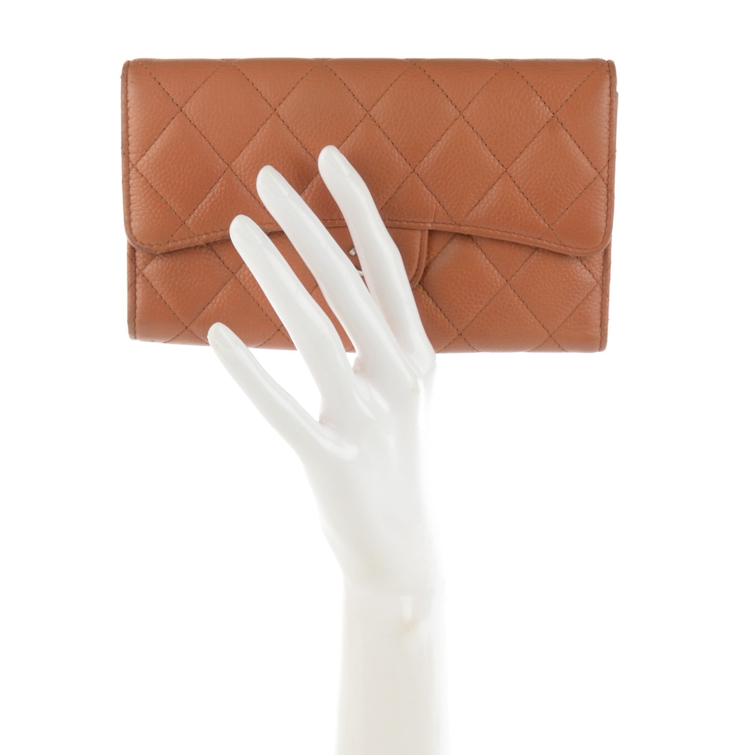 Chanel Caviar Quilted Large Flap Wallet Rose 4 of 11
