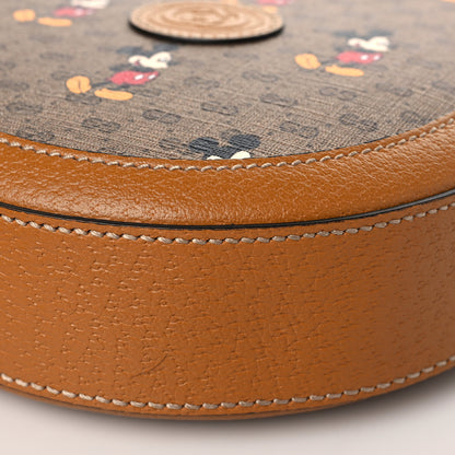 Gucci X DISNEY Mini Vintage GG Supreme Monogram Mickey Mouse Round Shoulder Bag Beige Vintage Sun Oil 9 of 9
