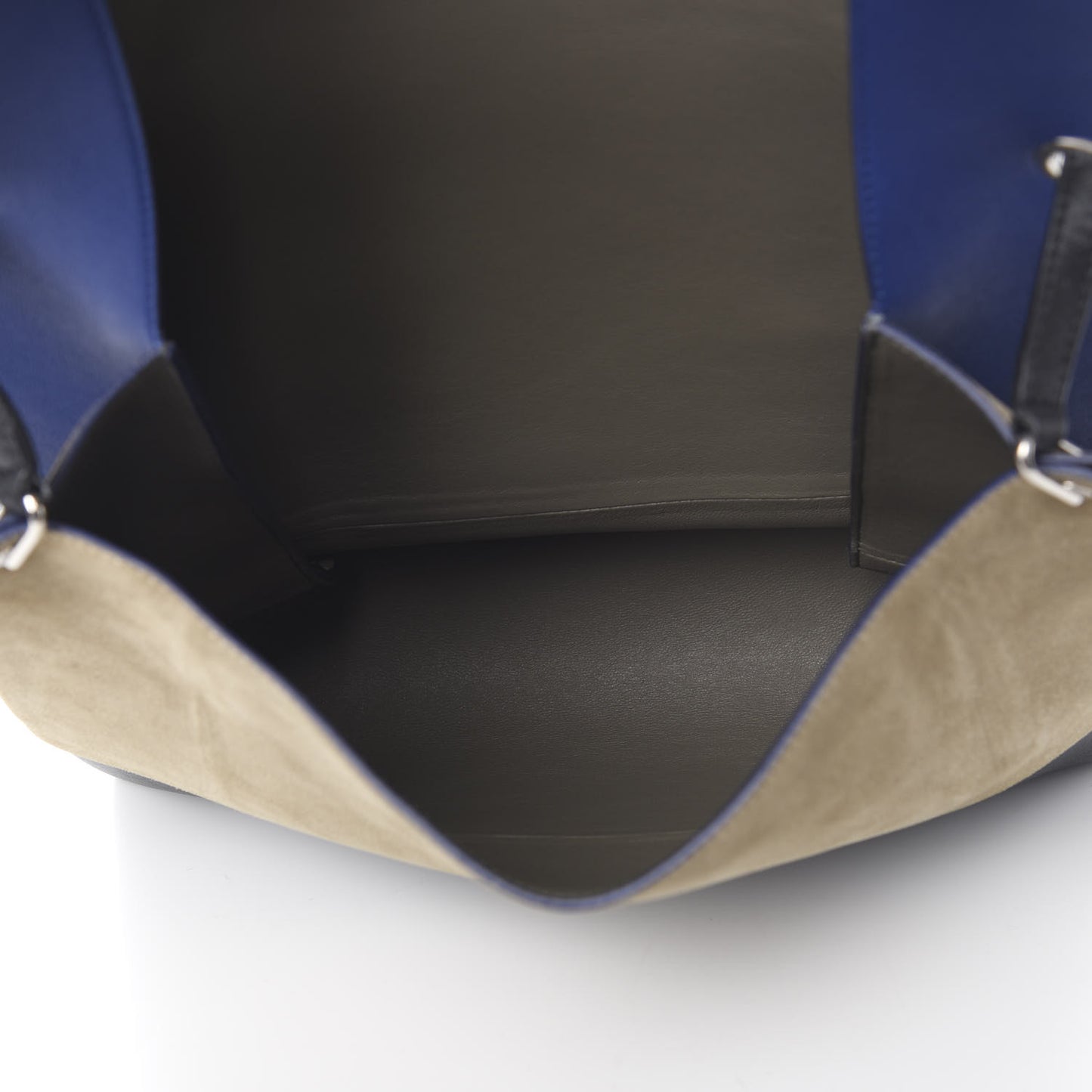 Calfskin Suede All Soft Shoulder Bag Indigo