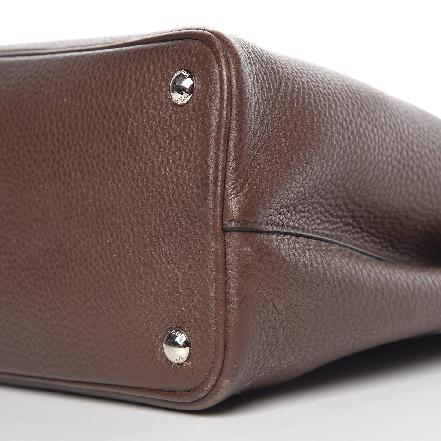 Vitello Daino Small Double Bag Bruciato Rame