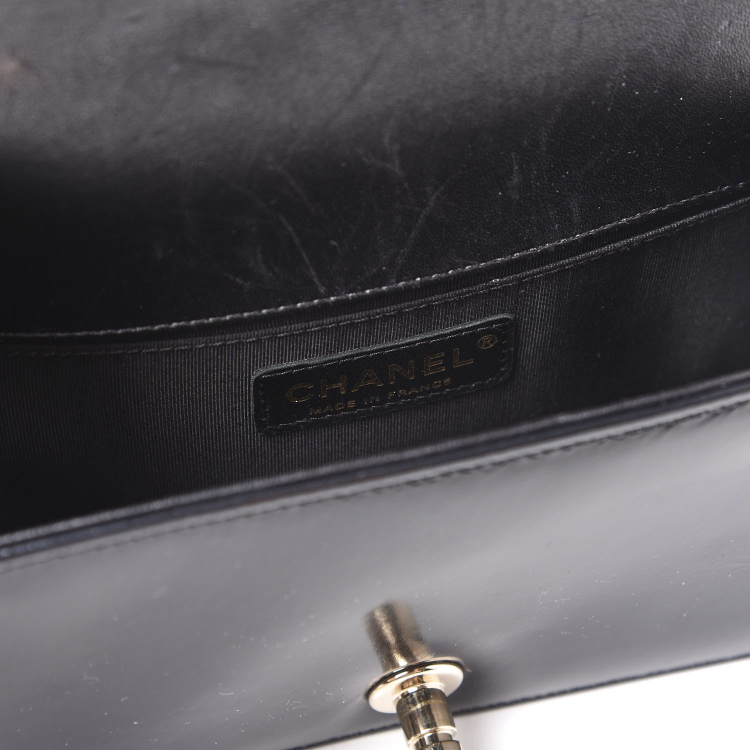 Chanel Iridescent Glazed Calfskin Quilted Small Boy Flap Black 7 of 10