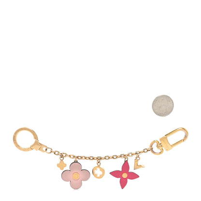 Louis Vuitton Blooming Flowers Bag Charm Key Holder Rose Ballerine 2 of 4