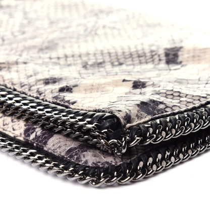 Stella McCartney Eco Python Falabella Fold Over Clutch Grey 8 of 12