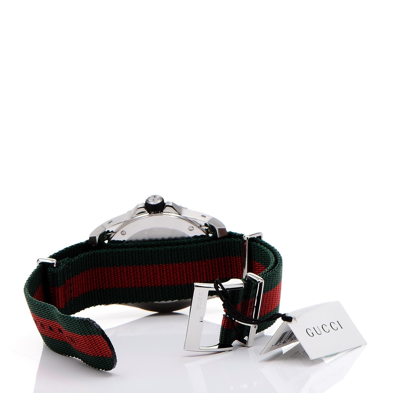 Gucci Stainless Steel Nylon 45mm Dive Quartz Watch Black 6 of 8