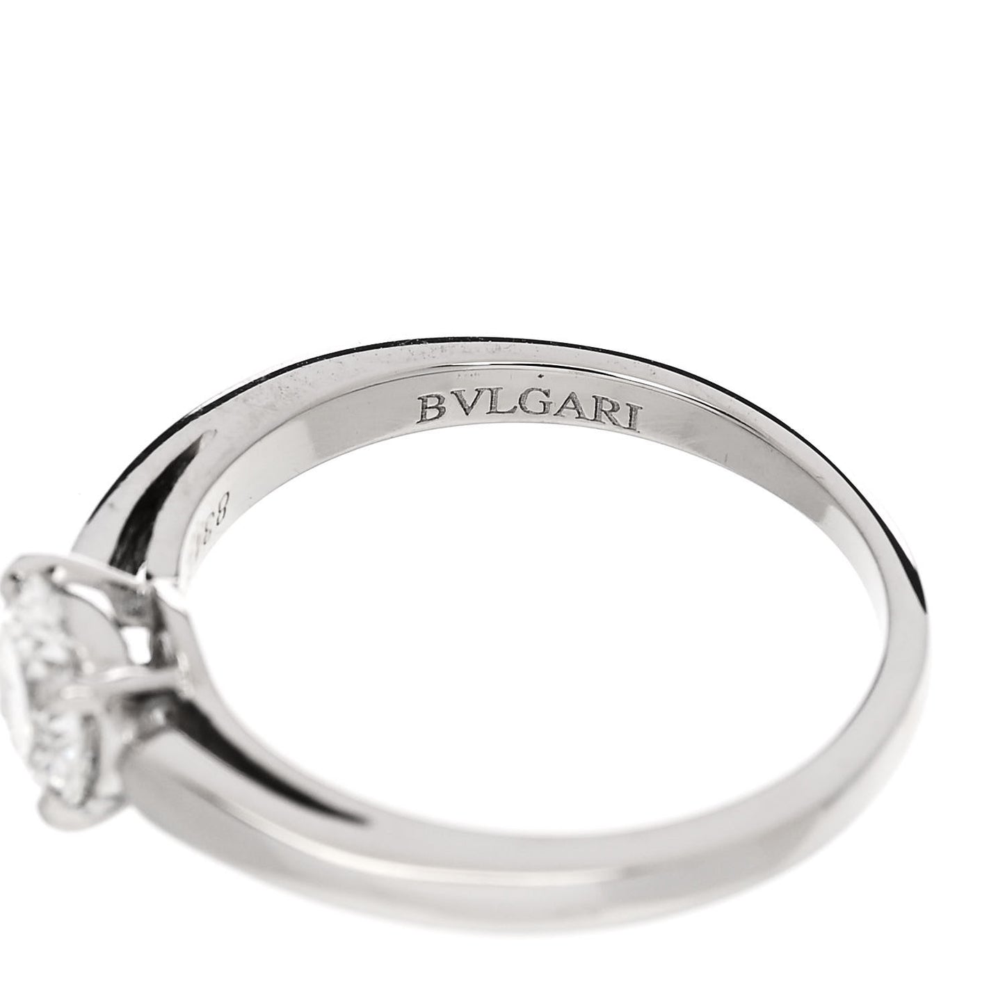 Platinum Diamond .51ct Griffe Solitaire Engagement Ring 48 4.5