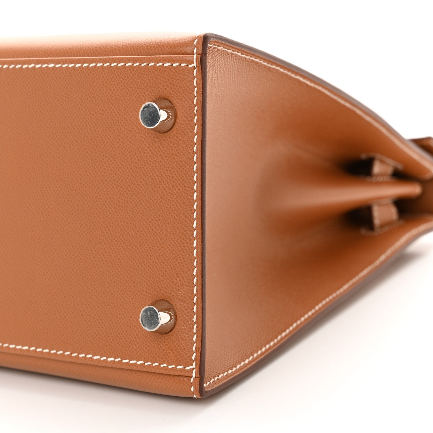 Hermes Madame Calfskin Kelly Sellier 28 Gold 10 of 11