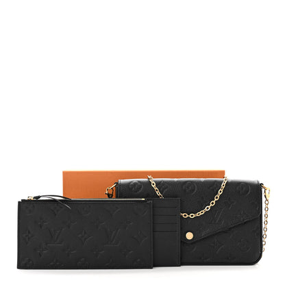 Louis Vuitton Empreinte Pochette Felicie Chain Wallet Black 13 of 13