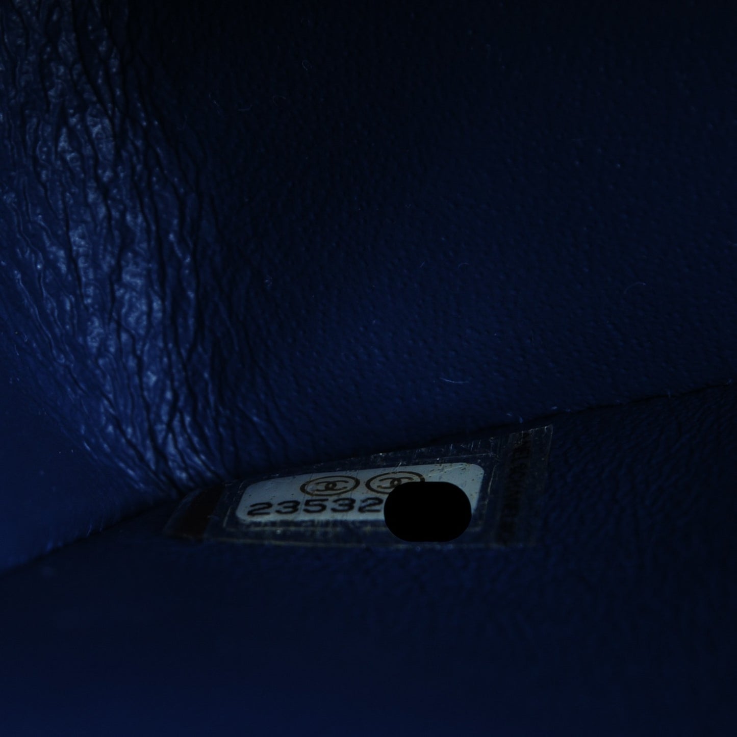 Denim Quilted Medium Double Flap Blue