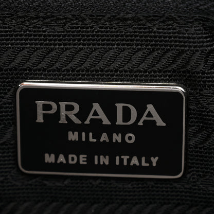 Prada Tessuto Nylon Acciaio Chain Shoulder Bag Black 6 of 12