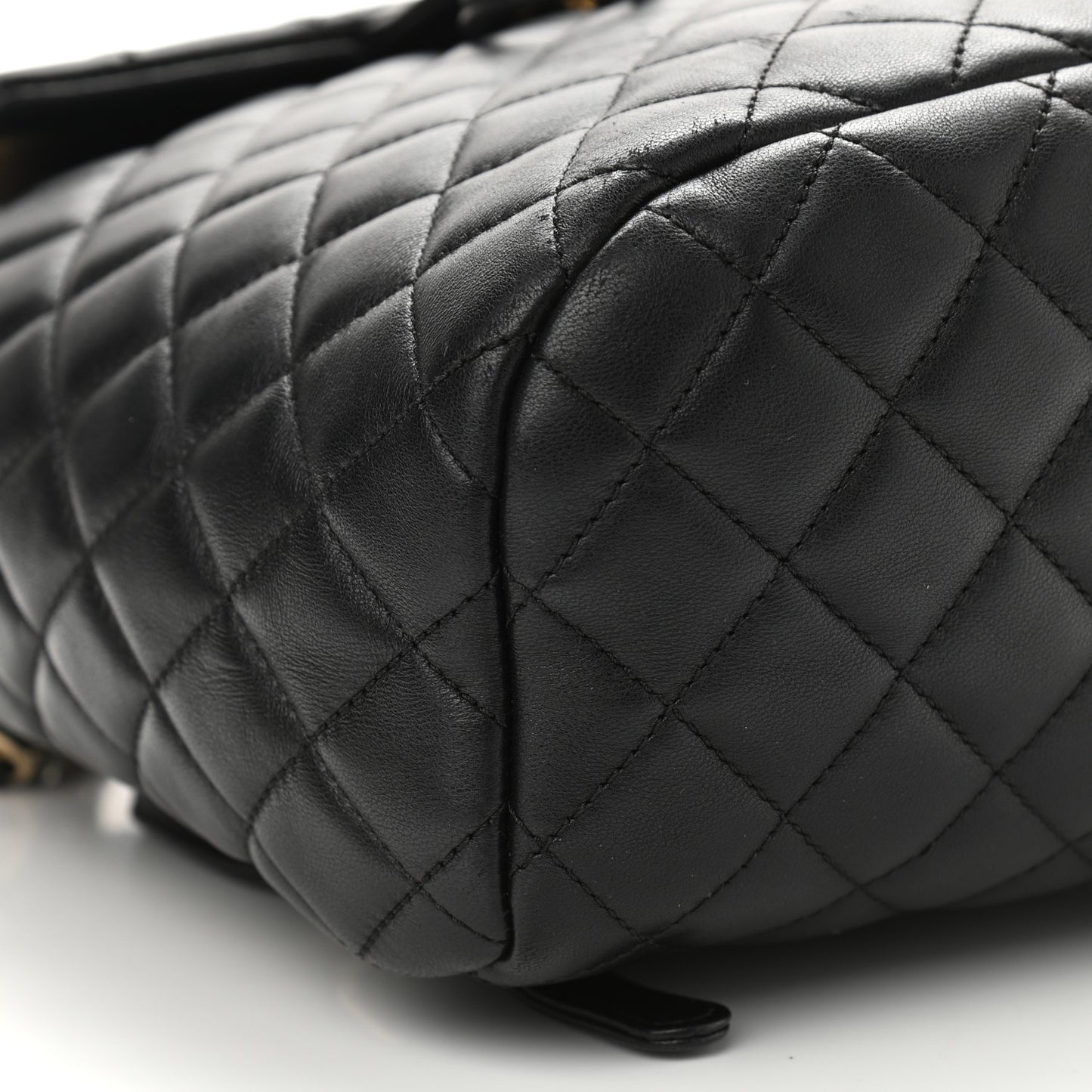 Calfskin Quilted Small Urban Spirit Backpack Black