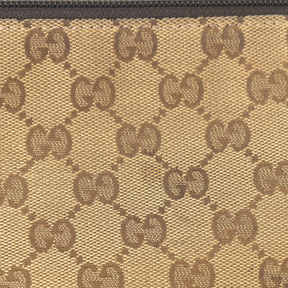 Gucci Monogram Calfskin Perforated Medium Flat Messenger Bag Dark Brown 10 of 16