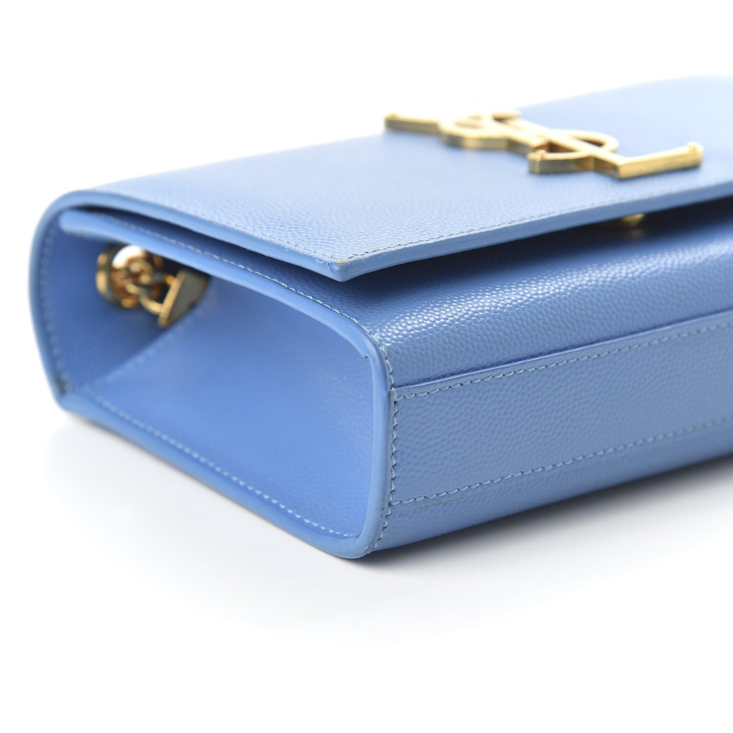 Grain De Poudre Small Classic Monogram Kate Satchel Blue Clair