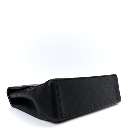 Chanel Lambskin Quilted XL Jumbo Single Flap Black 4 of 12